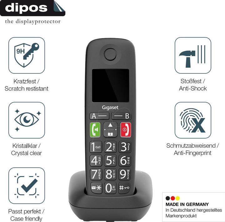 Actual product image Dipos Anti-Shock Screen Protector Clear (1 Piece, GS290)