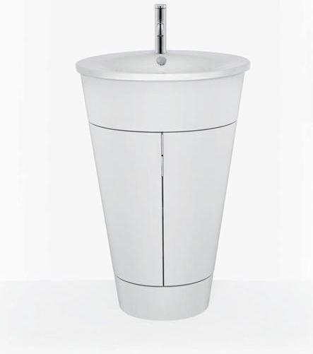 Produktbild Duravit Möbelwaschtisch STARCK 1 m ÜL HLB d= 580mm 1 Hahnloch weiss (580 mm, 580 mm)