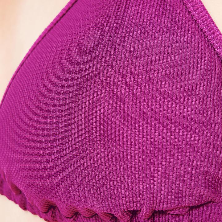 Produktbild Olaian Bikini-Oberteil Triangel Surfen Damen strukturiert Mae violett (40, 42)