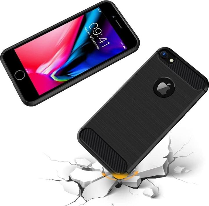 Produktbild Screenguard Carbon Brushed Case (Apple iPhone SE (3rd Gen))