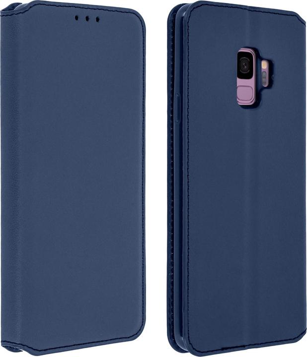 Actual product image Avizar Flip Cover Wallet Classic Edition for Samsung Galaxy S9 - Dark blue (Samsung Galaxy S9)