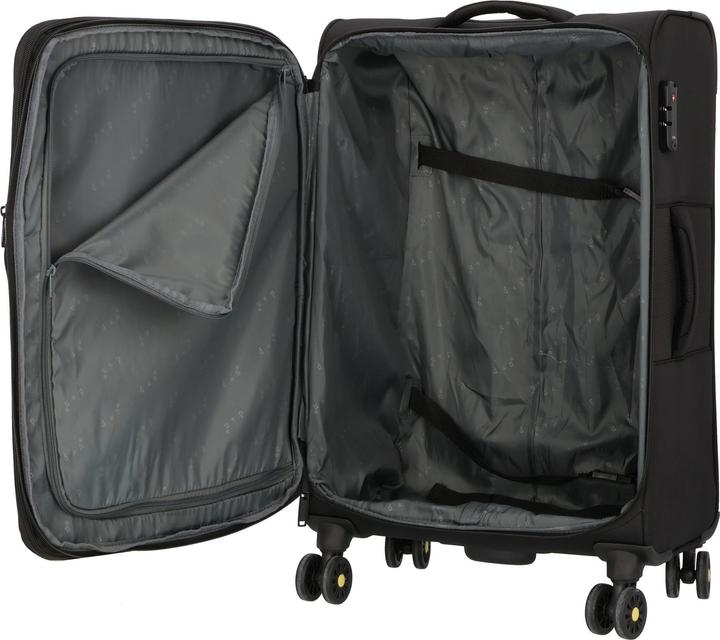 Immagine prodotto D&N Travel Line 9704 Carrello a 4 ruote M 68 cm con piega ad espansione (75 l, M (50 - 90l))