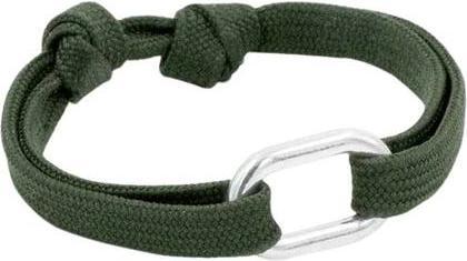 Le vent à la française Armband Maillon 22mm - Silber / khaki