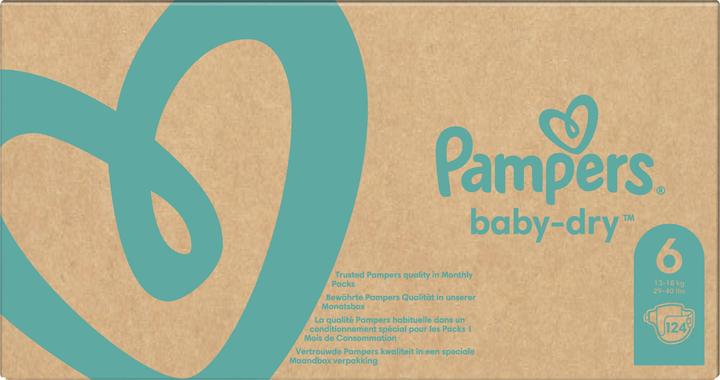 Produktbild Pampers Baby-Dry (Gr. 6, Monatsbox, 124 Stück)