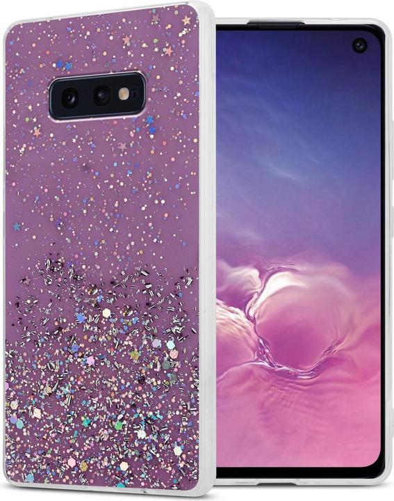 Viola con glitter
