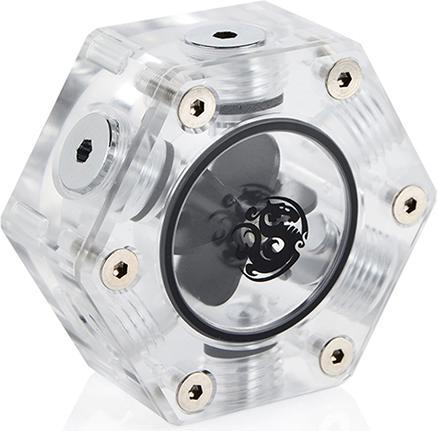 Actual product image Bitspower Hexagon Flow Meter