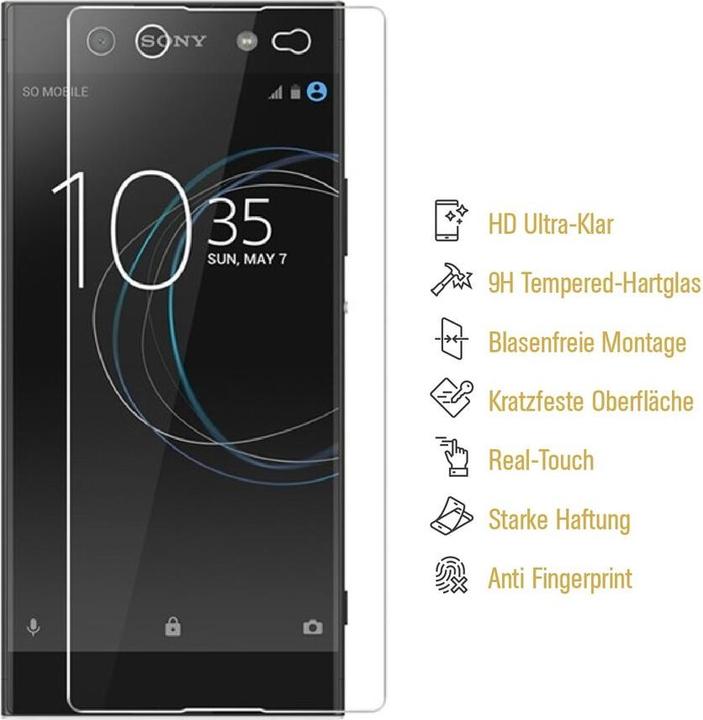 Produktbild Protectorking 1x echtes Tempered 9H Panzerhartglas 3D KLAR (1 Stück, Sony Xperia XA Ultra)