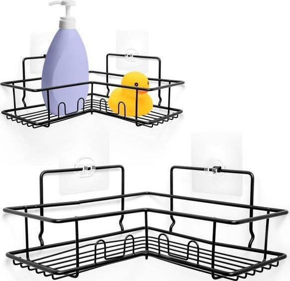 Image du produit Vilde corner shower basket black (569004) (23 x 20 cm)