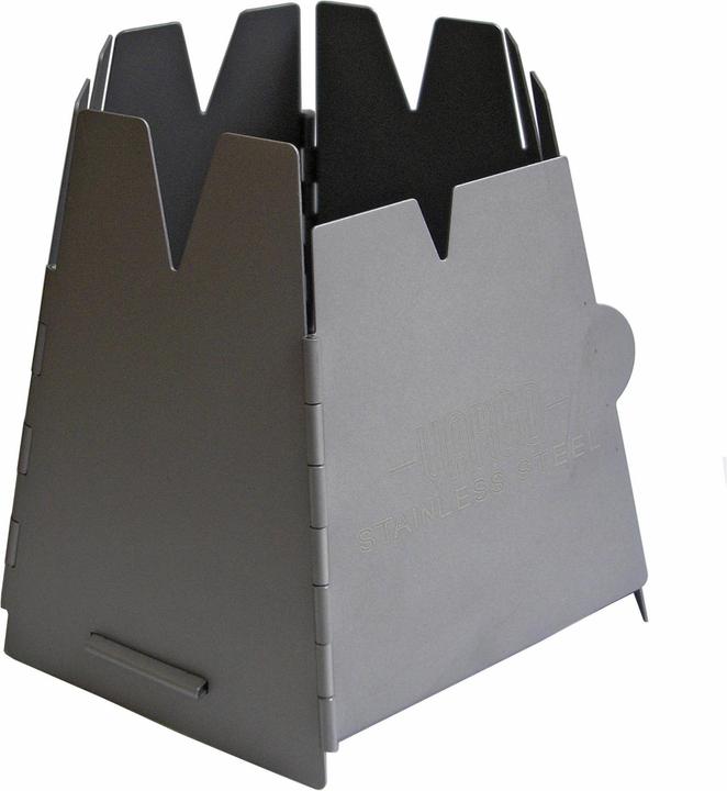 Actual product image Vargo Hexagon wood stove stainless steel
