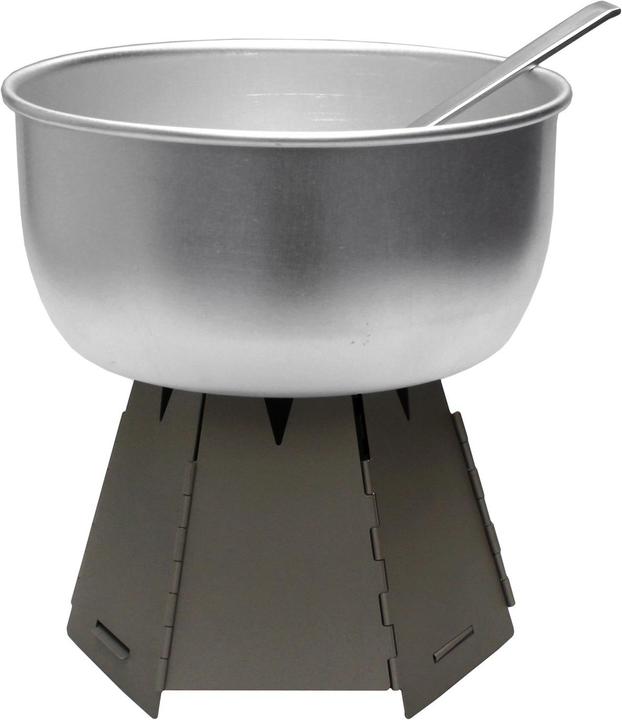 Actual product image Vargo Hexagon wood stove stainless steel