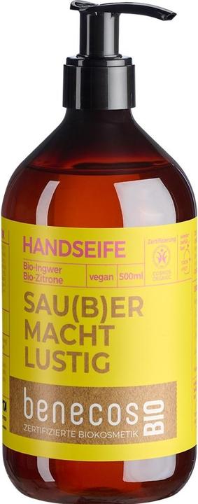 Produktbild Benecos Handseife Ingwer+Zitrone (Flüssigseife, 500 ml)
