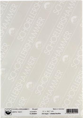 Actual product image Schoellershammer SCH™LLERSHAMMER drawing paper, DIN A4, highly transparent (90 g/m², 250 x)