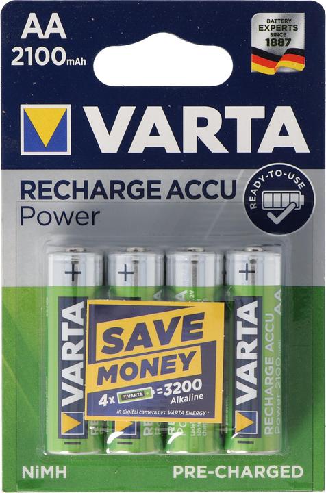 Varta Recharge Accu Power (4 Stk., AA, 2100 mAh)