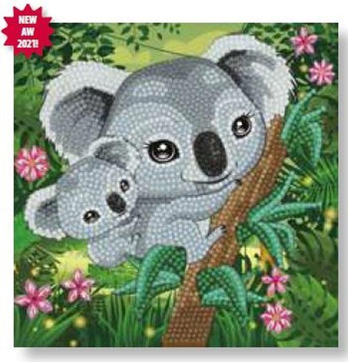 Craft Buddy Koala Hugs Crystal Art Card