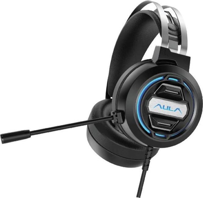 Produktbild Aula S603 Noise-Off Gaming-Headset, 50-mm-Treiber, 2 m Kabel, 2 x 3,5 mm Audio/Mikrofon + USB, RGB-LED (Kabelgebunden)