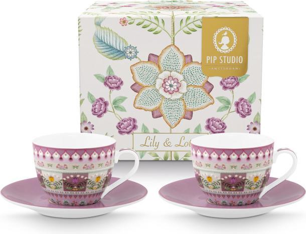 Produktbild PIP Studio Lily&Lotus Espressotasse m.U. lila 120ml 4tlg (120 ml, 1 x)