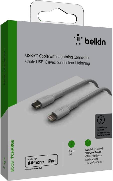 Actual product image Belkin USB-C – Lightning (1 m, USB 3.2 Gen 1)
