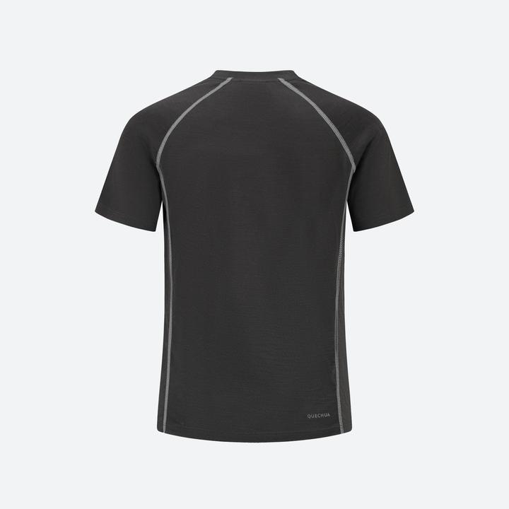 Actual product image Quechua Wander-T-Shirt Kinder Merino - MH900 grau (14, 15, 16)