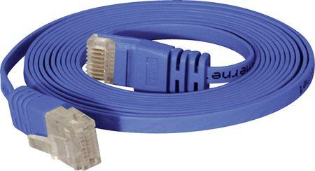 Produktbild Tecline High Quality Patchkabel, flach, U/UTP, ungeschirmt, Cat 6, blau, 3.0 m Superflaches Patchkabel z.B. (U/UTP, CAT6, 3 m)