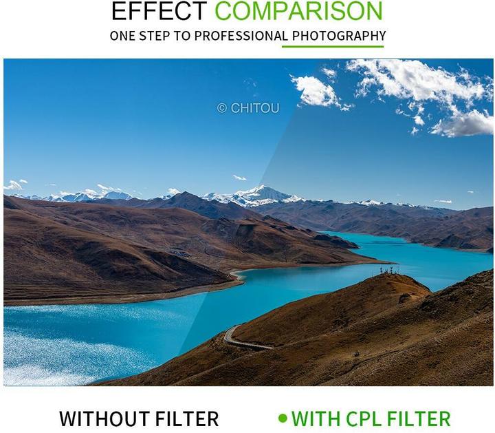Actual product image 7artisans Polarizing filter CPL - 77 mm (77 mm, Polarizing filter)