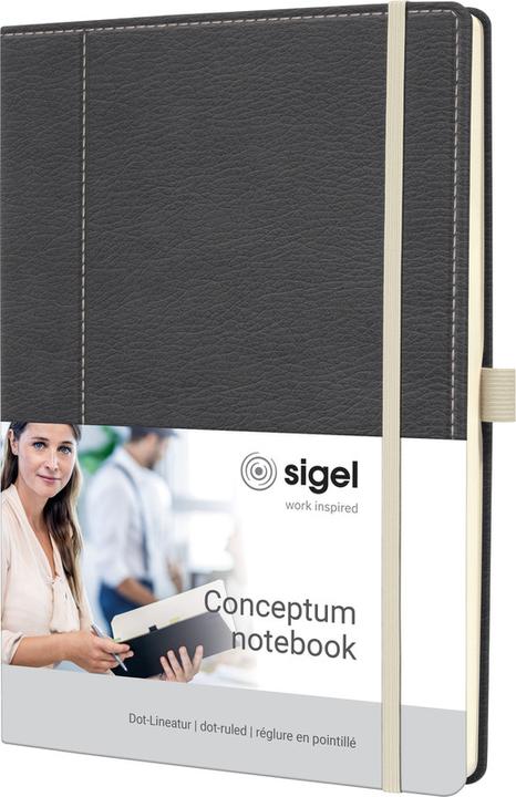 Actual product image Sigel Notebook Conceptum Hardcover - Design Casual (187 x 280 mm, Dotted, Hardcover)