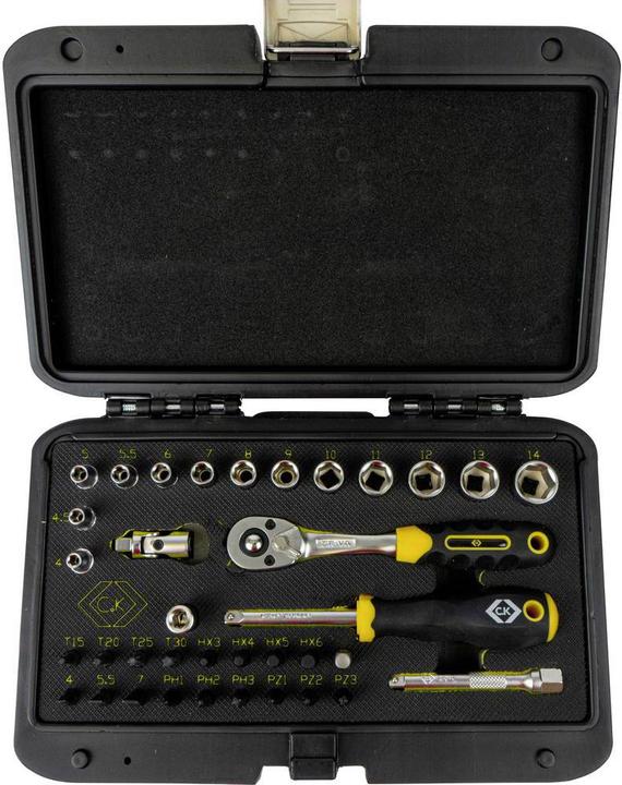 Produktbild C.K Magma Steckschlüssel und Bitsatz, 1/4", 36 teilig