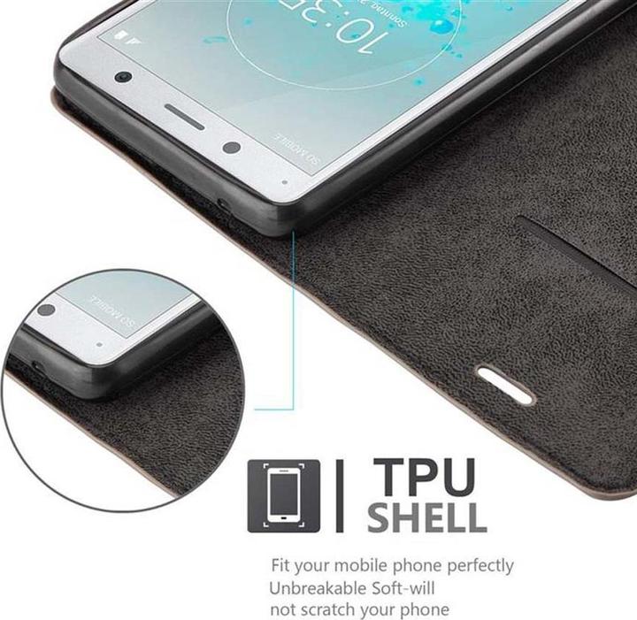 Actual product image Cadorabo Book Invisible Magnet Cover (Sony Xperia XZ2)