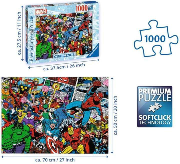 Immagine prodotto Ravensburger Sfida tra supereroi Marvel (1000 pezzi)
