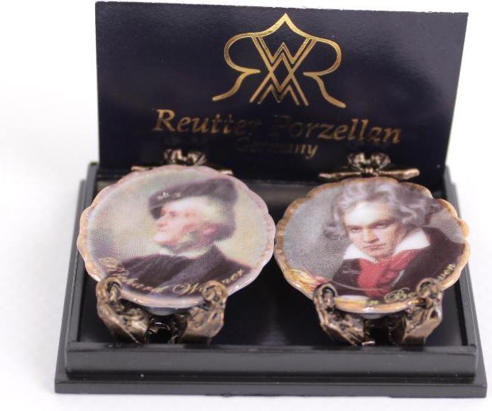 Image du produit Reutter 001.400/2 - Assiette murale "Beethoven/Wagner", miniature