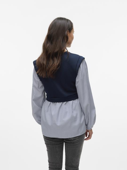 Image du produit Mamalicious Coupe normale Col rond Manches larges Top Blouse (XS)
