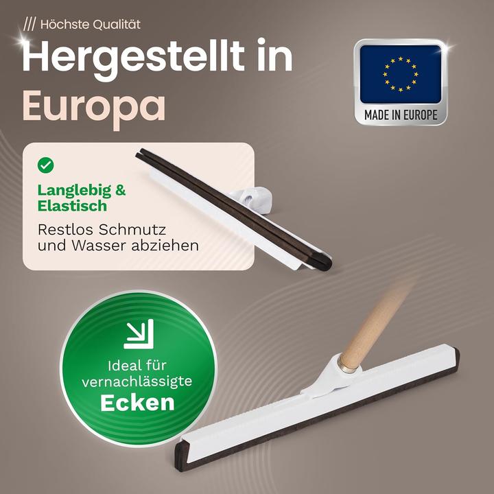 Immagine prodotto Novaliv 5X Wasserabzieher Boden Dusche Auto mit Holzstiel Kunststoff 43cm I Duschabzieher Abzieher D