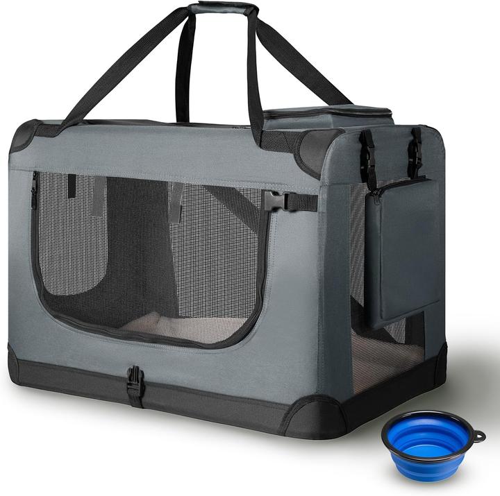 Produktbild Hauptner Hundetransportbox (faltbar) (Hund, Sicherheitsverschluss, Waschbar, Atmungsaktiv)