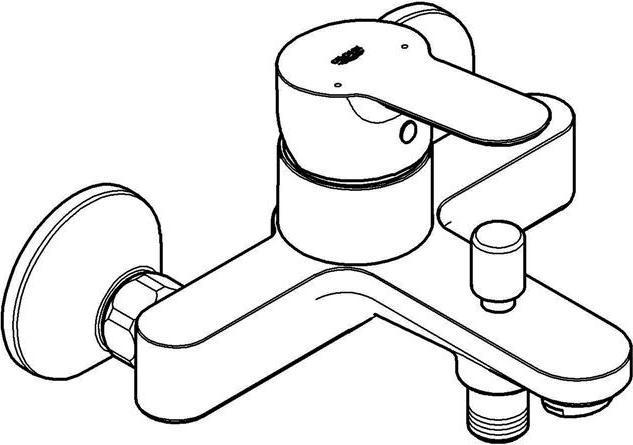 Produktbild Grohe Einhand-Wannenbatterie BAUEDGE