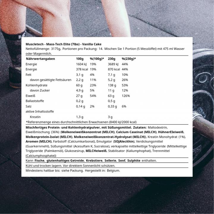Image du produit Muscle Tech Mass Tech (Vanille, 1 pcs, 3200 g)