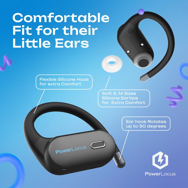 Actual product image PowerLocus Jumpy Open Ear Bluetooth-Kinderkopfhörer