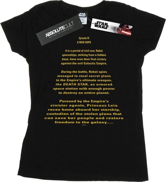Star Wars A New Hope Opening Crawl TShirt (XL)