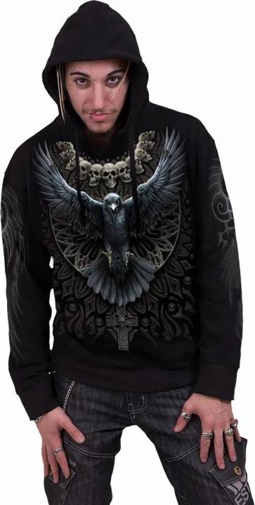 Image du produit Spiral - Sweat à capuche RAVEN SKULL - Adulte (S)