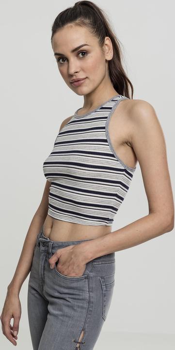 Actual product image Urban Classics Ladies Rib Stripe Cropped Top (L)