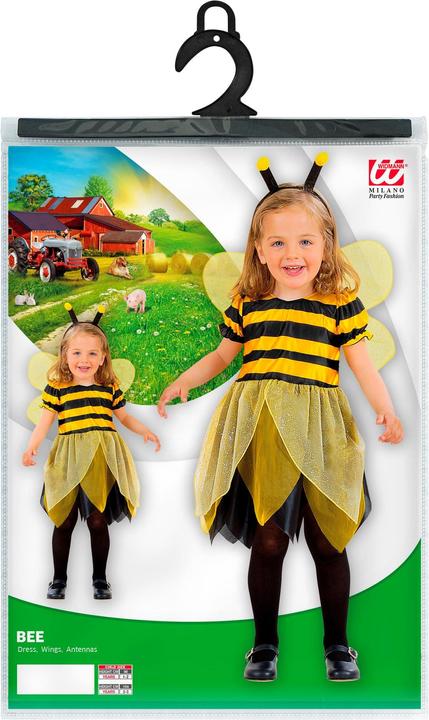 Actual product image Widmann BIENE (Kleid, Flügel, Antennen), 104 cm / 2-3 Years (2, 3)