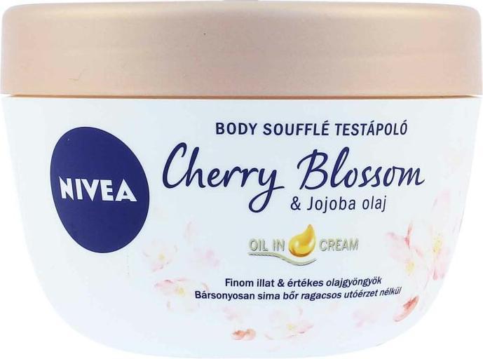 Immagine prodotto NIVEA Soufflé per il corpo Fiori di ciliegio e olio di jojoba (Olio corpo, 200 ml)
