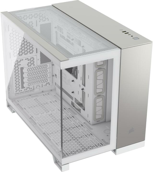 Immagine prodotto Corsair 2500X (bianco/alluminio, vetro temperato x 2) (mATX, Mini-ITX, ATX)
