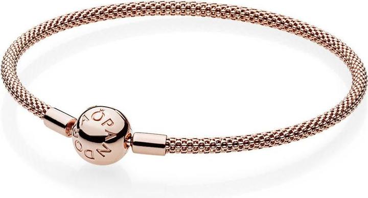 Pandora Moments Mesh Armband (21 cm, Silber)