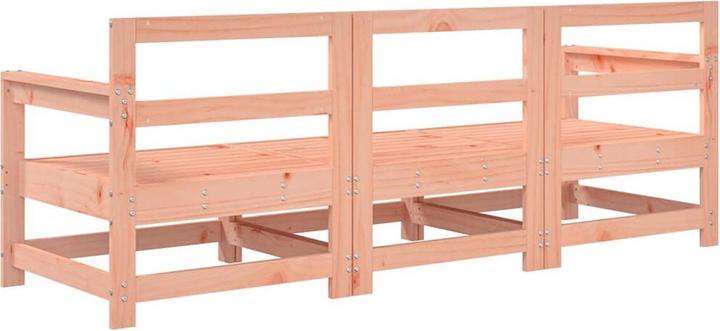 Actual product image VidaXL 3-piece garden lounge set solid wood Douglas fir, material