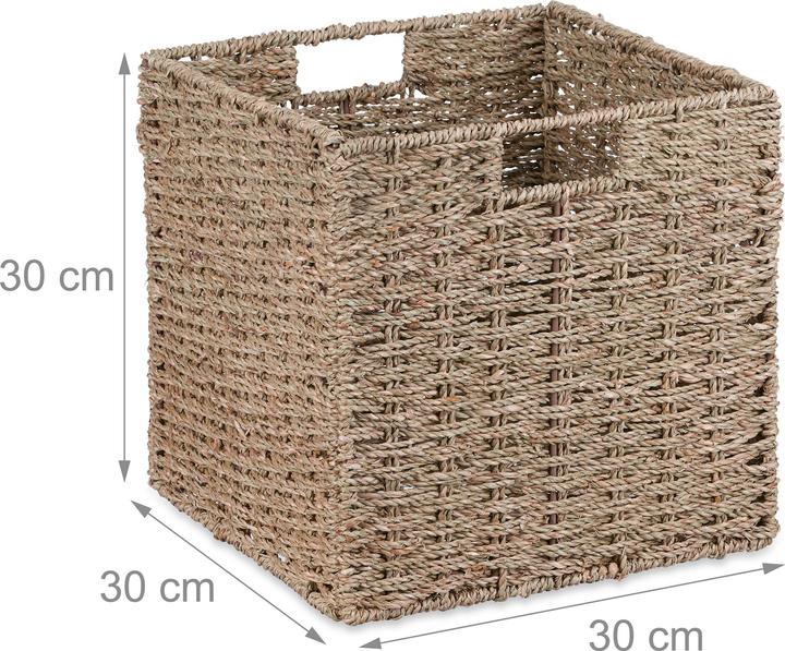 Immagine prodotto Relaxdays Set di cesti decorativi (1 x, 30 x 30 x 30 cm)