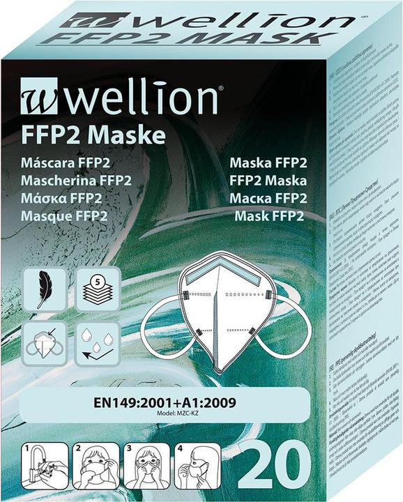 Produktbild Wellion Gesichtsmaske Schutzklasse FFP2 (FFP2)