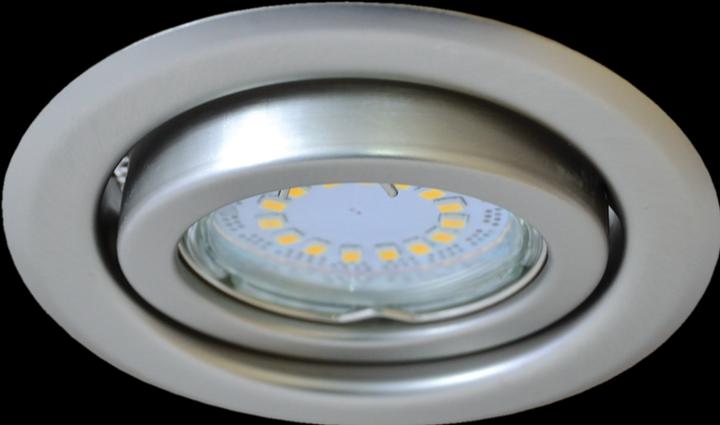 Tracon Einbauleuchte für Spotlampen, schwenkbar, mat krom