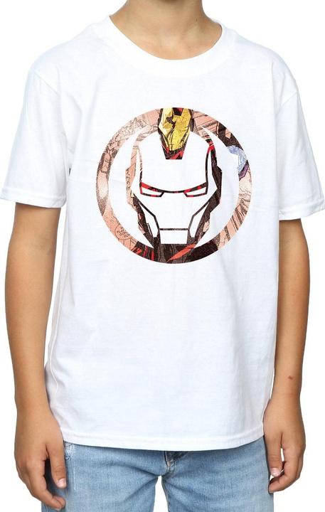 Immagine prodotto Iron Man Montage Symbol Maglietta Ragazzi (140, 146)