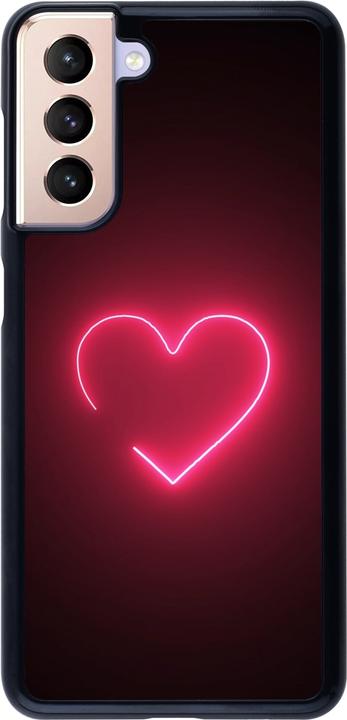 Produktbild PhoneLook Hülle Valentine 2023 single neon heart (Samsung Galaxy S21 5G)
