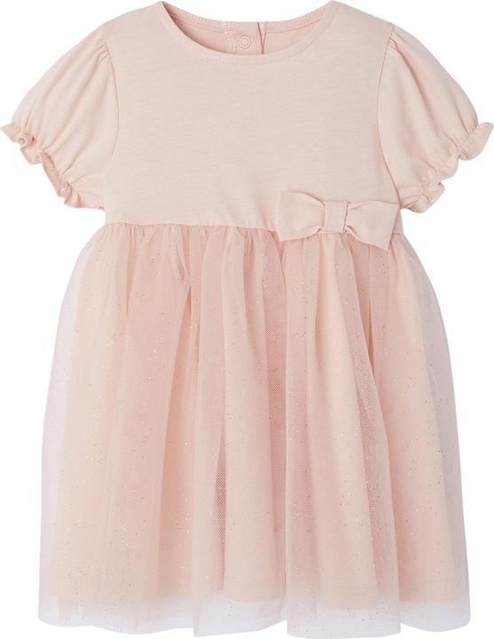 Vertbaudet Mädchen Baby Festkleid mit Glitzertüll
