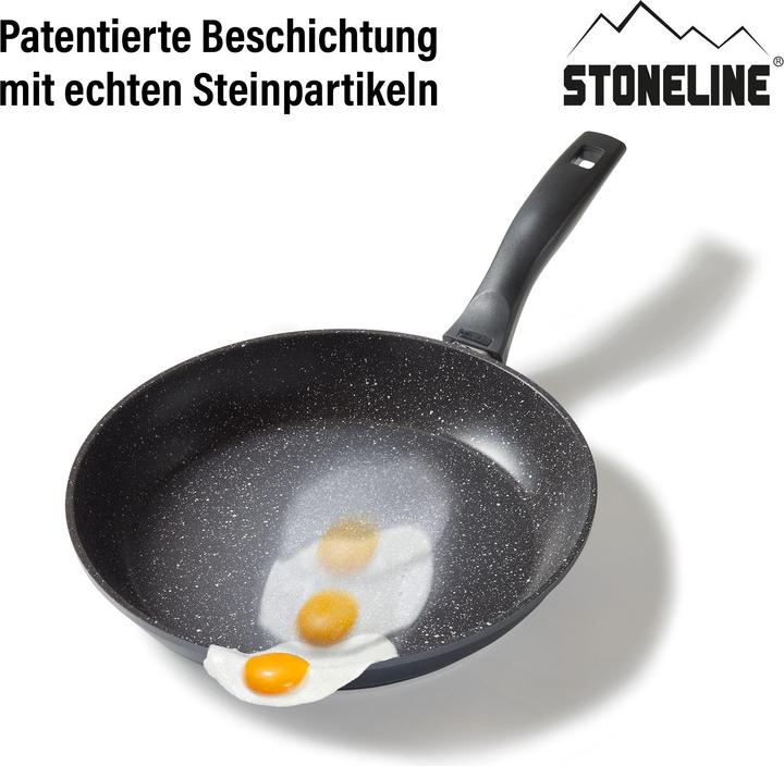 Produktbild Stoneline Töpfe 8er-Set (20 cm, Pfannenset + Topfset, Aluminium)